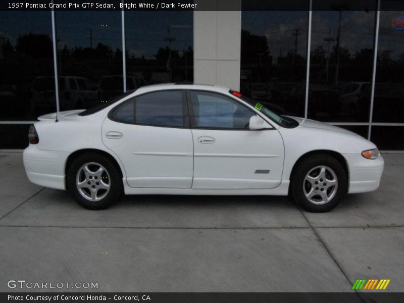 Bright White / Dark Pewter 1997 Pontiac Grand Prix GTP Sedan