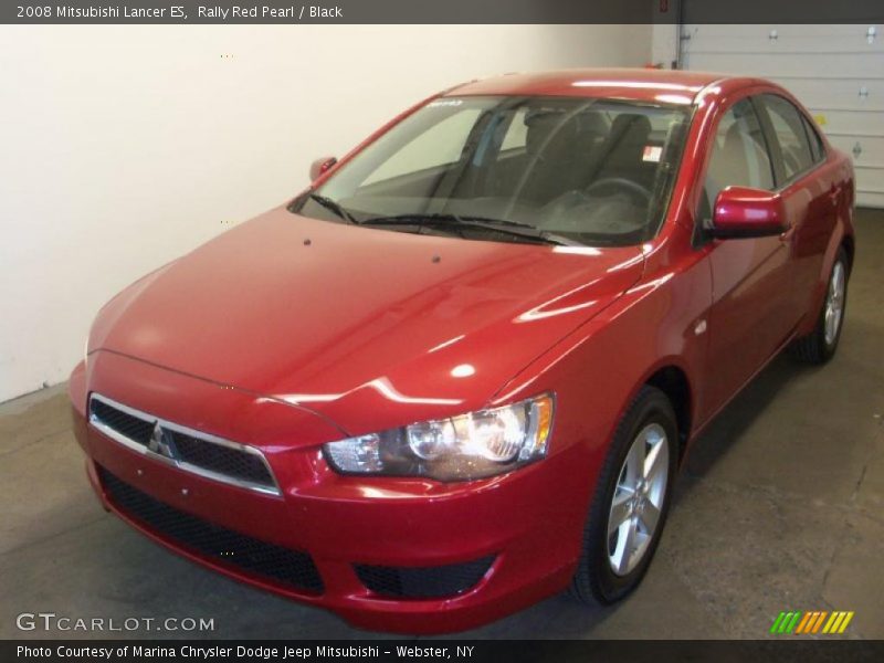 Rally Red Pearl / Black 2008 Mitsubishi Lancer ES