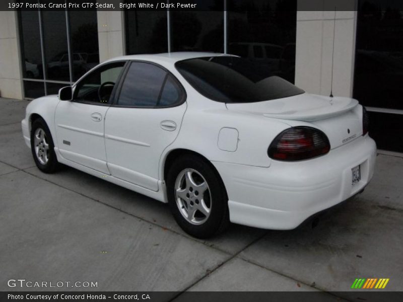 Bright White / Dark Pewter 1997 Pontiac Grand Prix GTP Sedan