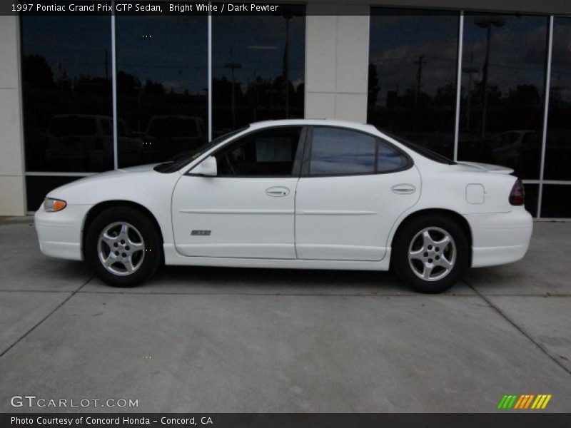 Bright White / Dark Pewter 1997 Pontiac Grand Prix GTP Sedan