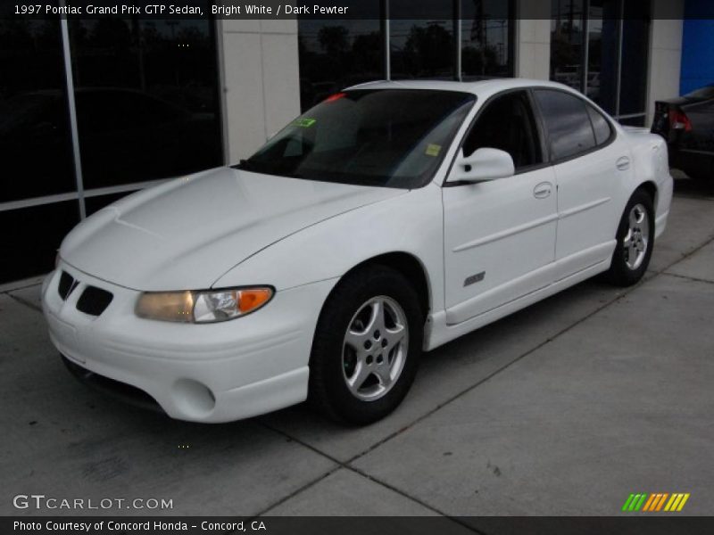 Bright White / Dark Pewter 1997 Pontiac Grand Prix GTP Sedan