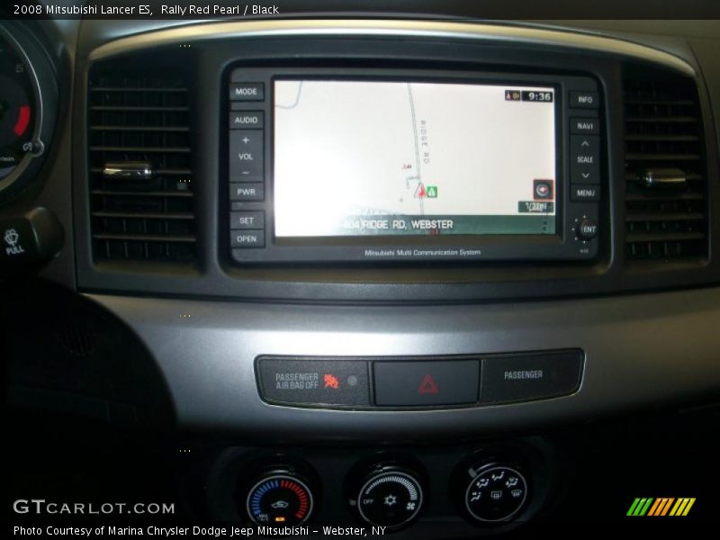 Rally Red Pearl / Black 2008 Mitsubishi Lancer ES