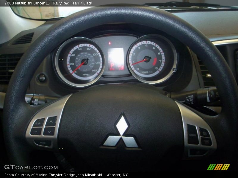 Rally Red Pearl / Black 2008 Mitsubishi Lancer ES