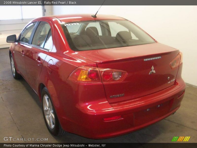 Rally Red Pearl / Black 2008 Mitsubishi Lancer ES
