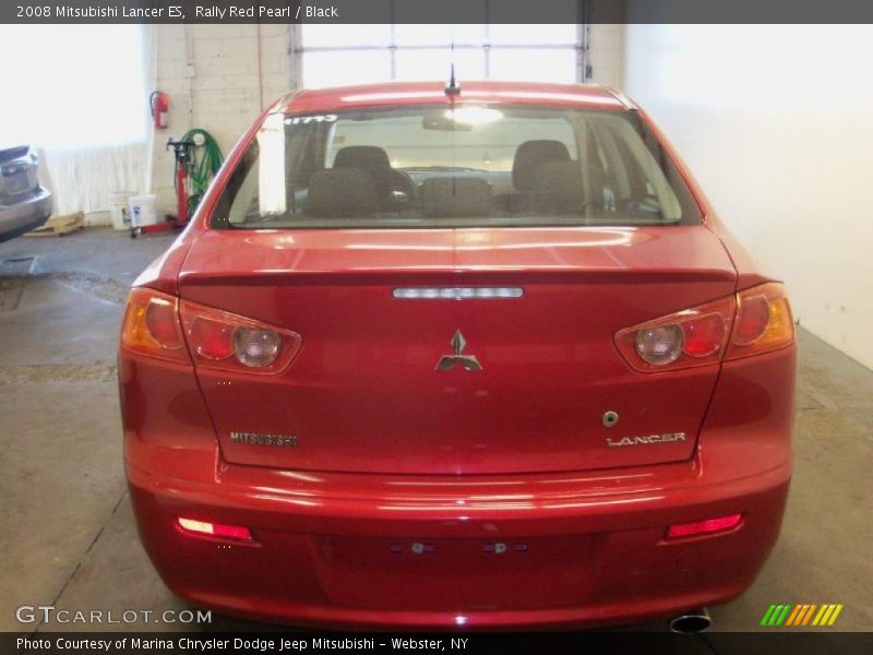 Rally Red Pearl / Black 2008 Mitsubishi Lancer ES