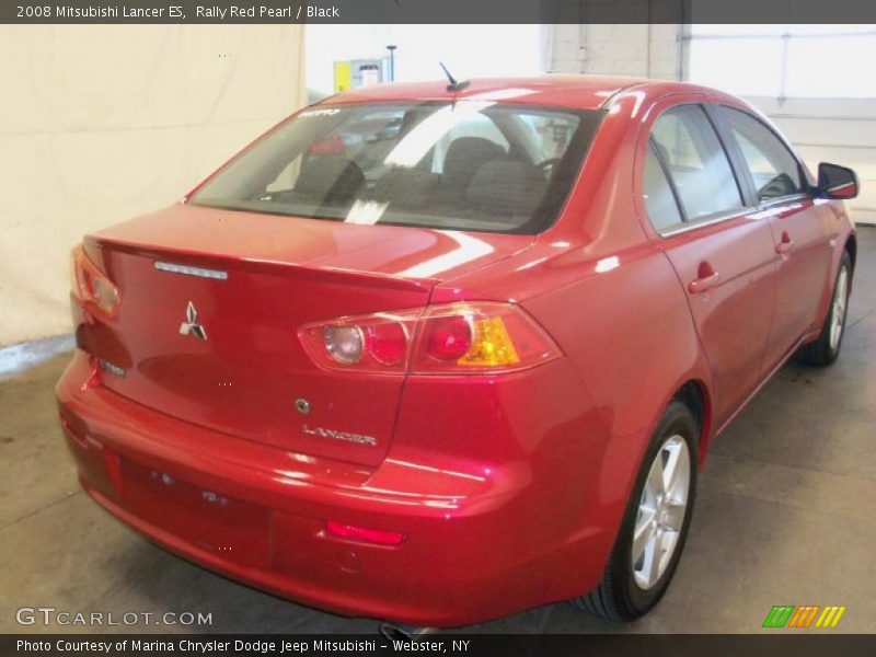Rally Red Pearl / Black 2008 Mitsubishi Lancer ES
