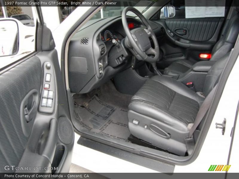 Bright White / Dark Pewter 1997 Pontiac Grand Prix GTP Sedan