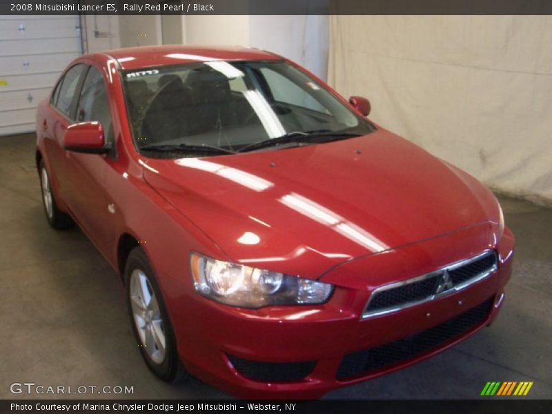 Rally Red Pearl / Black 2008 Mitsubishi Lancer ES