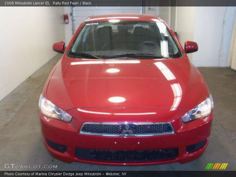 Rally Red Pearl / Black 2008 Mitsubishi Lancer ES