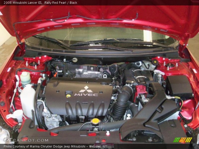 Rally Red Pearl / Black 2008 Mitsubishi Lancer ES