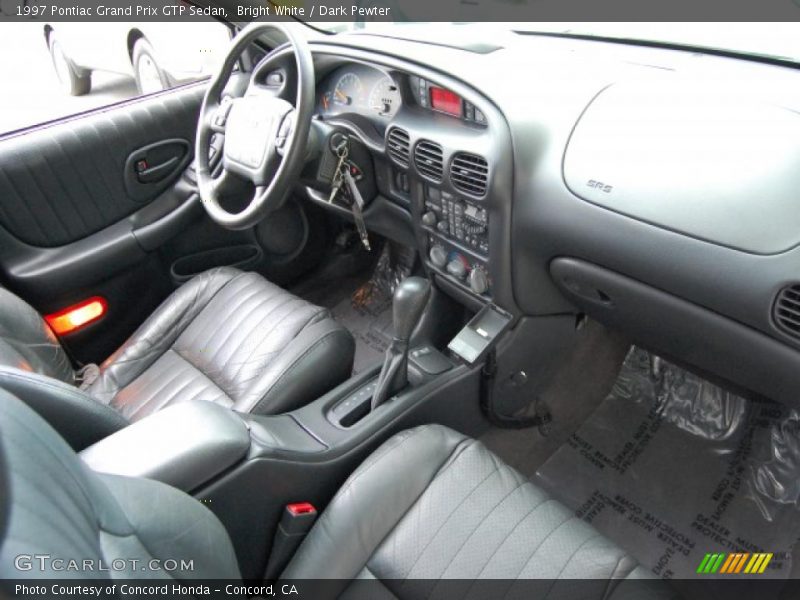 Bright White / Dark Pewter 1997 Pontiac Grand Prix GTP Sedan