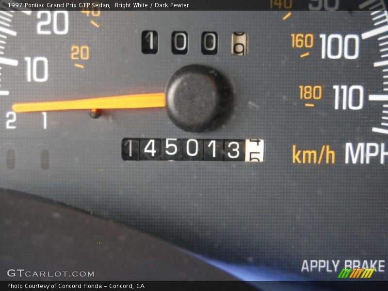 Bright White / Dark Pewter 1997 Pontiac Grand Prix GTP Sedan