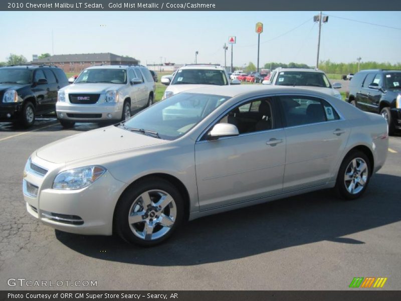 Gold Mist Metallic / Cocoa/Cashmere 2010 Chevrolet Malibu LT Sedan