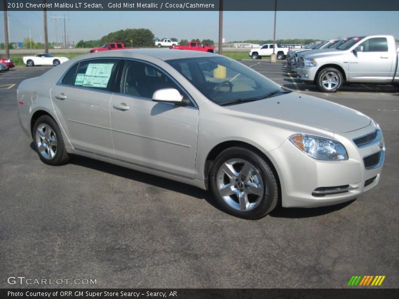 Gold Mist Metallic / Cocoa/Cashmere 2010 Chevrolet Malibu LT Sedan