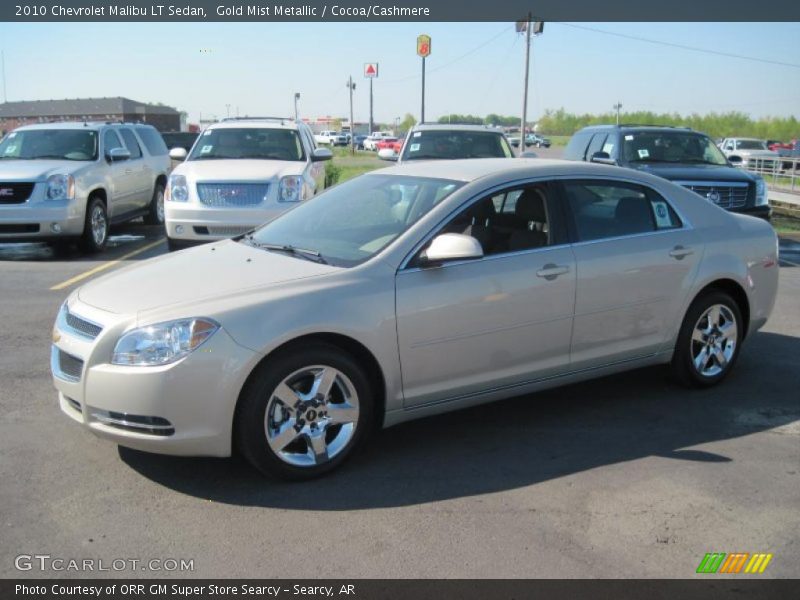 Gold Mist Metallic / Cocoa/Cashmere 2010 Chevrolet Malibu LT Sedan