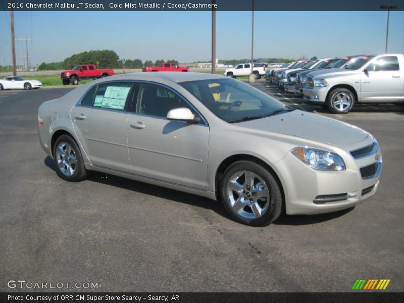 Gold Mist Metallic / Cocoa/Cashmere 2010 Chevrolet Malibu LT Sedan