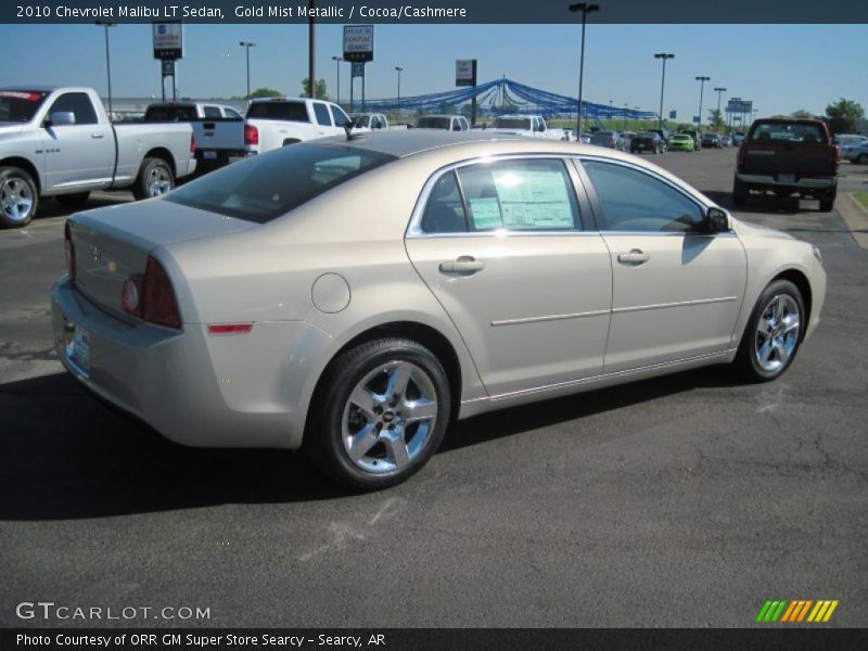 Gold Mist Metallic / Cocoa/Cashmere 2010 Chevrolet Malibu LT Sedan