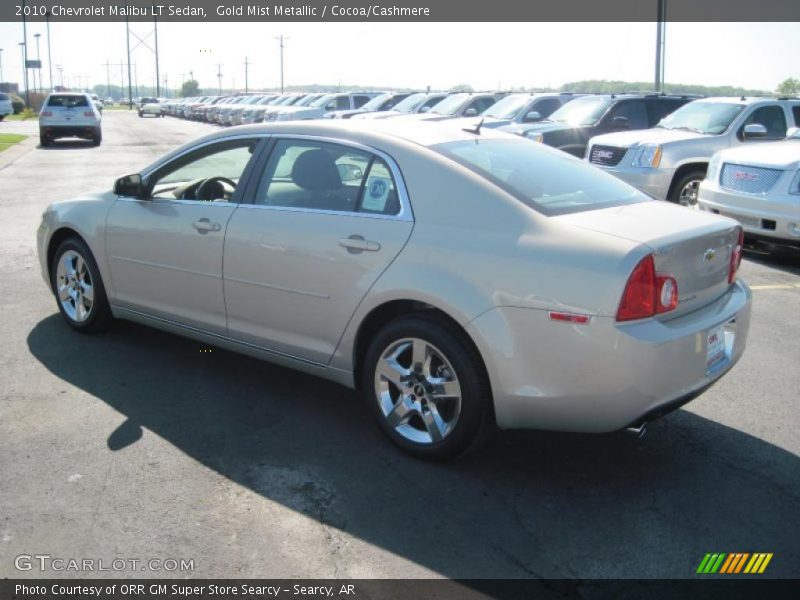 Gold Mist Metallic / Cocoa/Cashmere 2010 Chevrolet Malibu LT Sedan