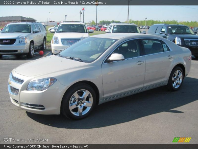 Gold Mist Metallic / Cocoa/Cashmere 2010 Chevrolet Malibu LT Sedan