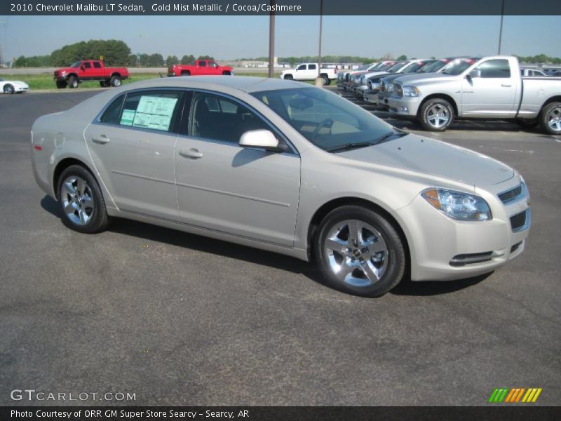 Gold Mist Metallic / Cocoa/Cashmere 2010 Chevrolet Malibu LT Sedan