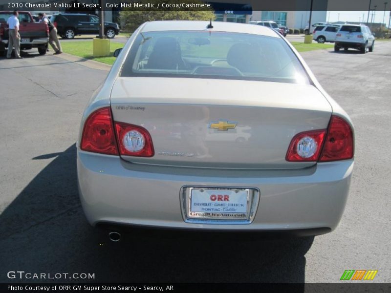 Gold Mist Metallic / Cocoa/Cashmere 2010 Chevrolet Malibu LT Sedan