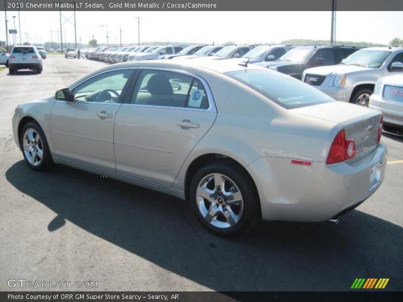 Gold Mist Metallic / Cocoa/Cashmere 2010 Chevrolet Malibu LT Sedan