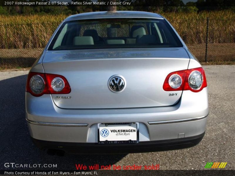 Reflex Silver Metallic / Classic Grey 2007 Volkswagen Passat 2.0T Sedan