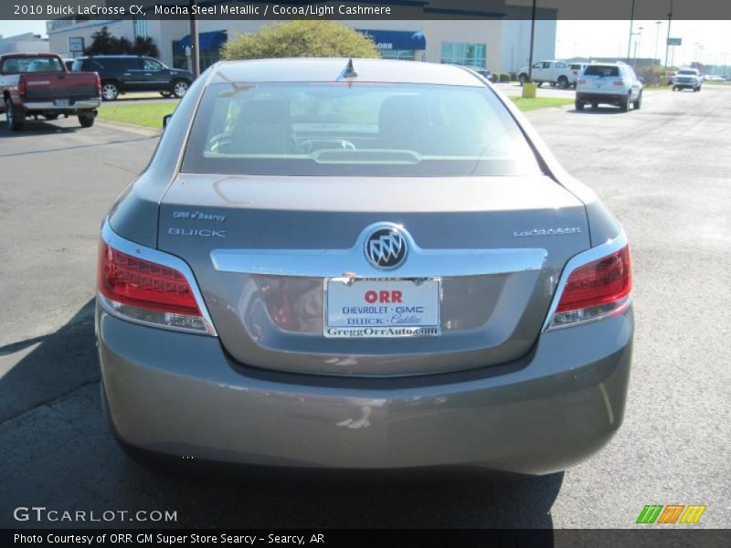 Mocha Steel Metallic / Cocoa/Light Cashmere 2010 Buick LaCrosse CX