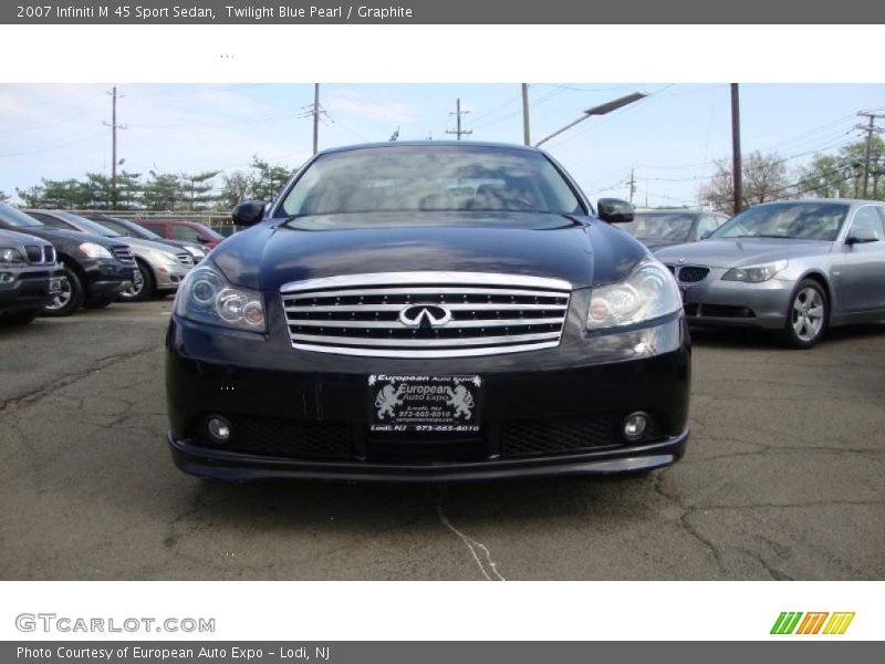 Twilight Blue Pearl / Graphite 2007 Infiniti M 45 Sport Sedan