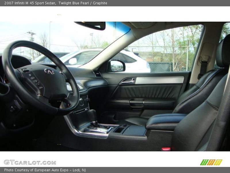 Twilight Blue Pearl / Graphite 2007 Infiniti M 45 Sport Sedan