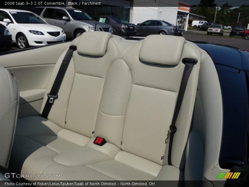 Black / Parchment 2008 Saab 9-3 2.0T Convertible