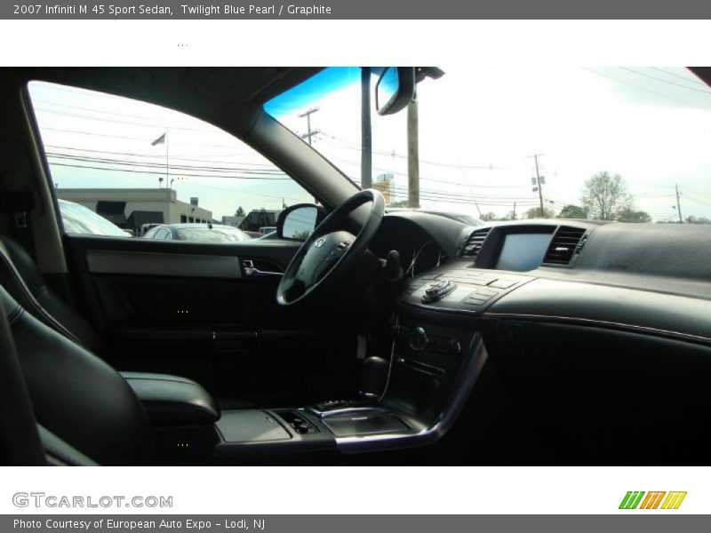 Twilight Blue Pearl / Graphite 2007 Infiniti M 45 Sport Sedan