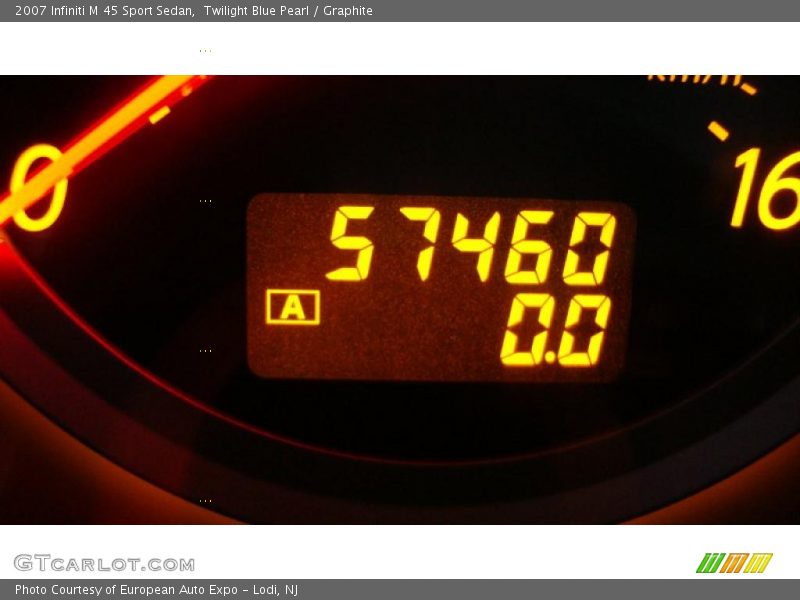 Twilight Blue Pearl / Graphite 2007 Infiniti M 45 Sport Sedan