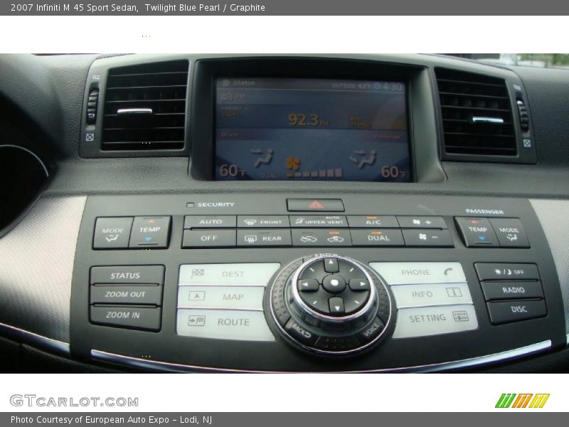Twilight Blue Pearl / Graphite 2007 Infiniti M 45 Sport Sedan