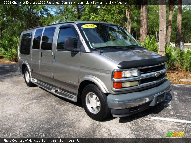 Light Pewter Metallic / Neutral 2002 Chevrolet Express 1500 Passenger Conversion Van