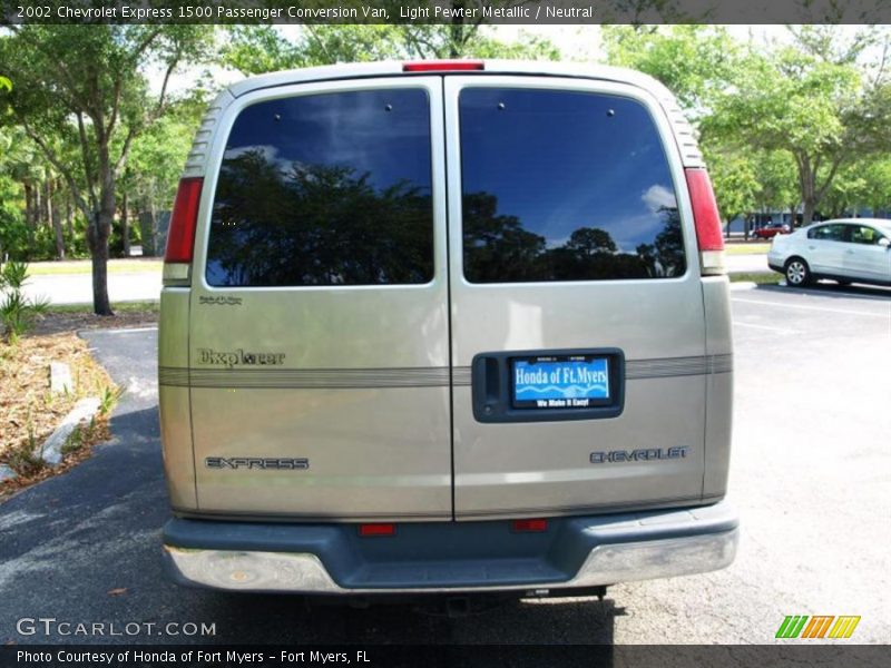 Light Pewter Metallic / Neutral 2002 Chevrolet Express 1500 Passenger Conversion Van
