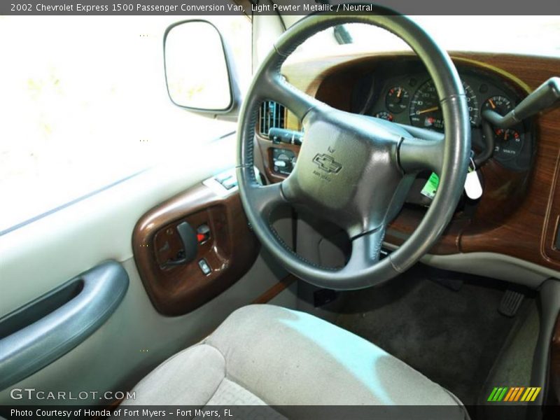 Light Pewter Metallic / Neutral 2002 Chevrolet Express 1500 Passenger Conversion Van