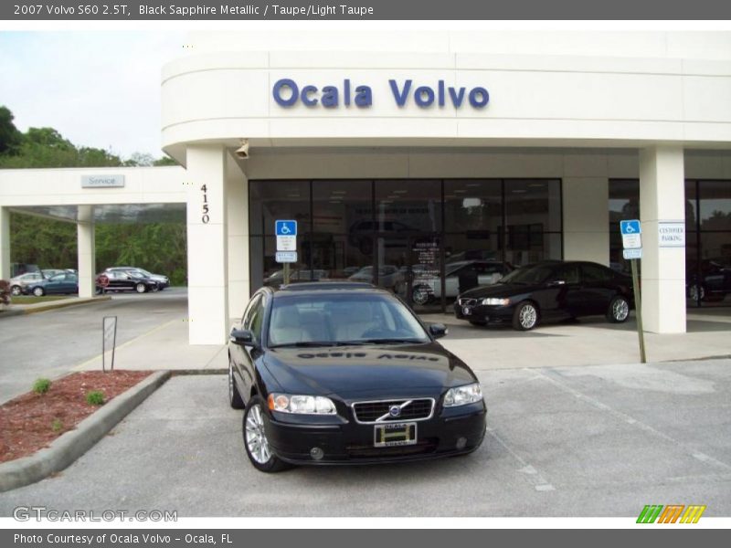 Black Sapphire Metallic / Taupe/Light Taupe 2007 Volvo S60 2.5T