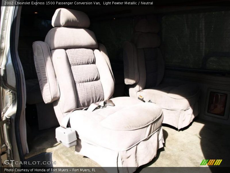 Light Pewter Metallic / Neutral 2002 Chevrolet Express 1500 Passenger Conversion Van