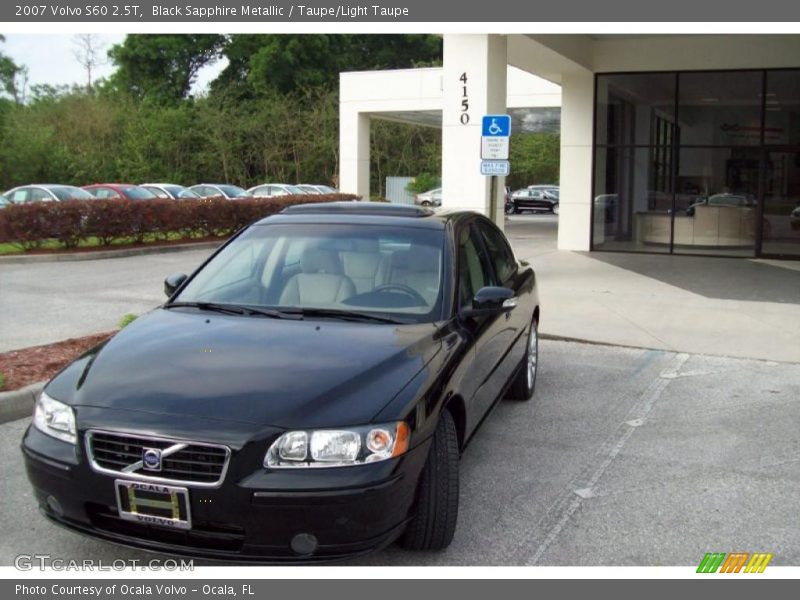 Black Sapphire Metallic / Taupe/Light Taupe 2007 Volvo S60 2.5T