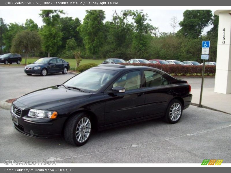 Black Sapphire Metallic / Taupe/Light Taupe 2007 Volvo S60 2.5T
