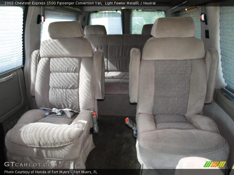 Light Pewter Metallic / Neutral 2002 Chevrolet Express 1500 Passenger Conversion Van