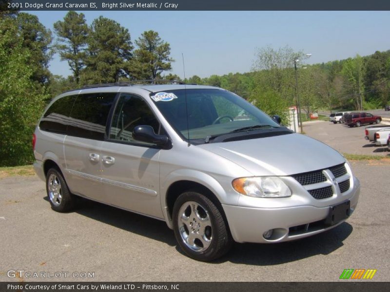 Bright Silver Metallic / Gray 2001 Dodge Grand Caravan ES