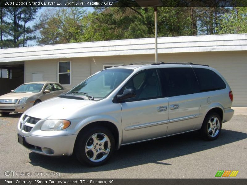 Bright Silver Metallic / Gray 2001 Dodge Grand Caravan ES