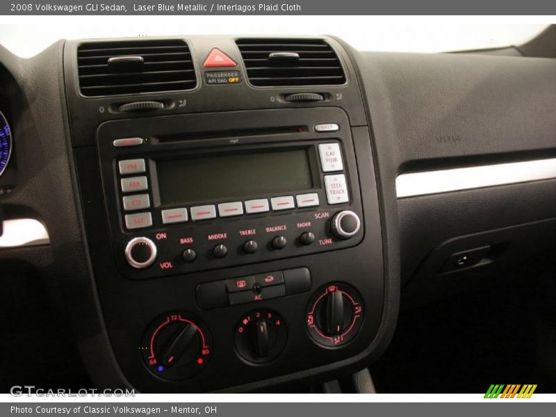 Laser Blue Metallic / Interlagos Plaid Cloth 2008 Volkswagen GLI Sedan