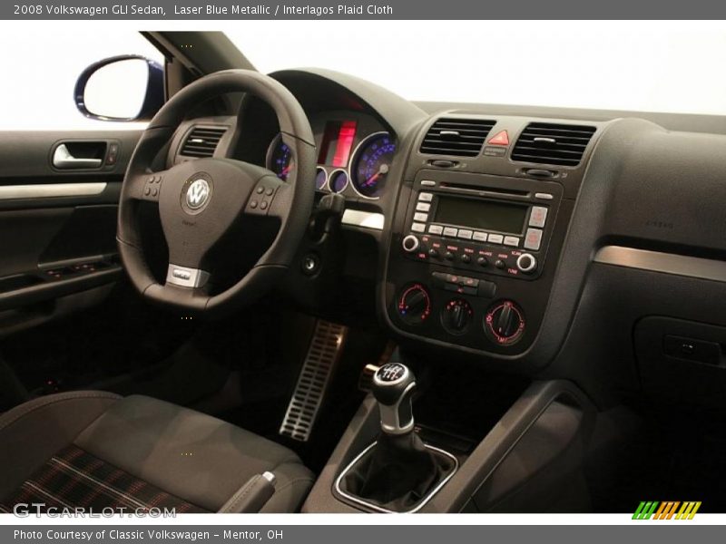 Laser Blue Metallic / Interlagos Plaid Cloth 2008 Volkswagen GLI Sedan