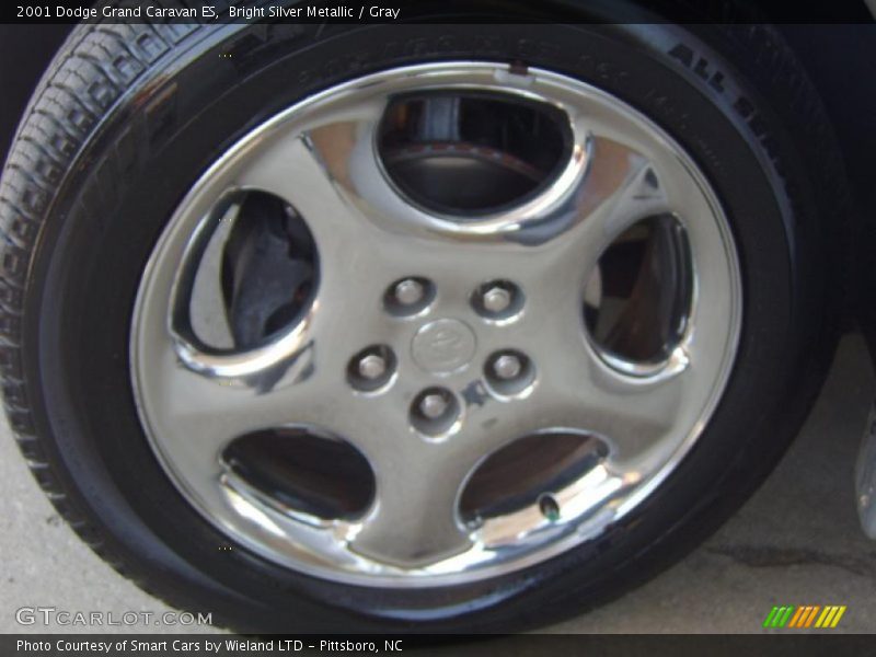 Bright Silver Metallic / Gray 2001 Dodge Grand Caravan ES