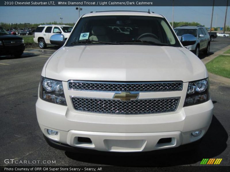 White Diamond Tricoat / Light Cashmere/Dark Cashmere 2010 Chevrolet Suburban LTZ