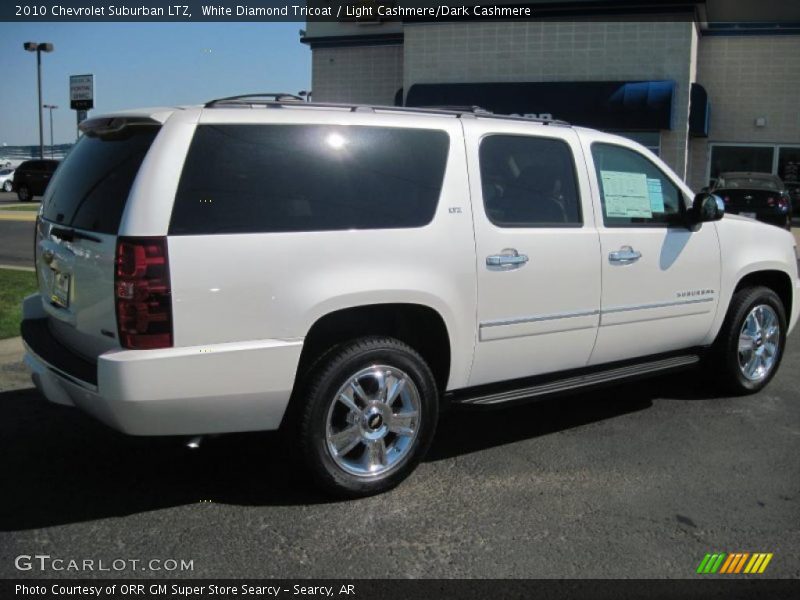 White Diamond Tricoat / Light Cashmere/Dark Cashmere 2010 Chevrolet Suburban LTZ