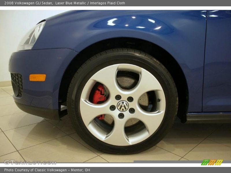 Laser Blue Metallic / Interlagos Plaid Cloth 2008 Volkswagen GLI Sedan